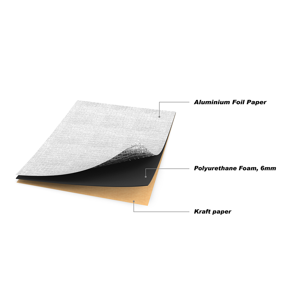 Heat Insulation Foam For Car Hoodliner Aluminium Foil Paper - Image 2