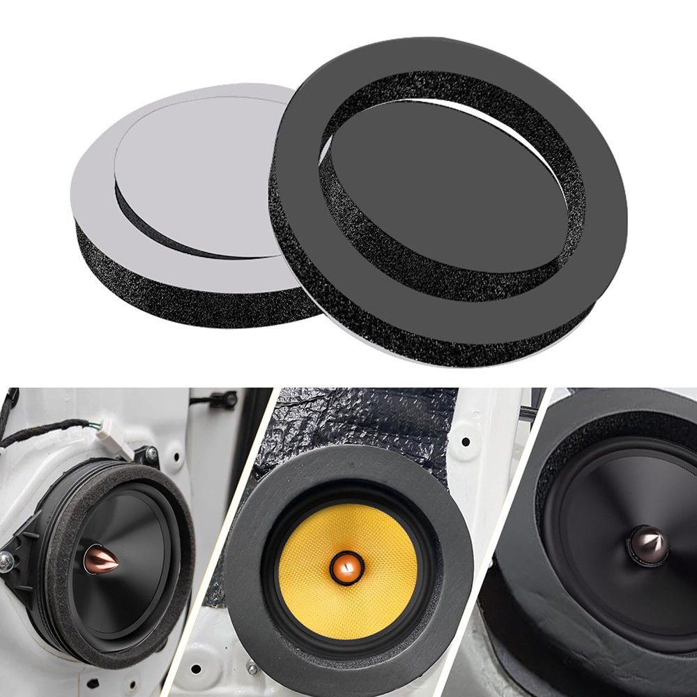 6.5" Car Speaker Foam Rings For Car Audio Sound Deadening - Image 2